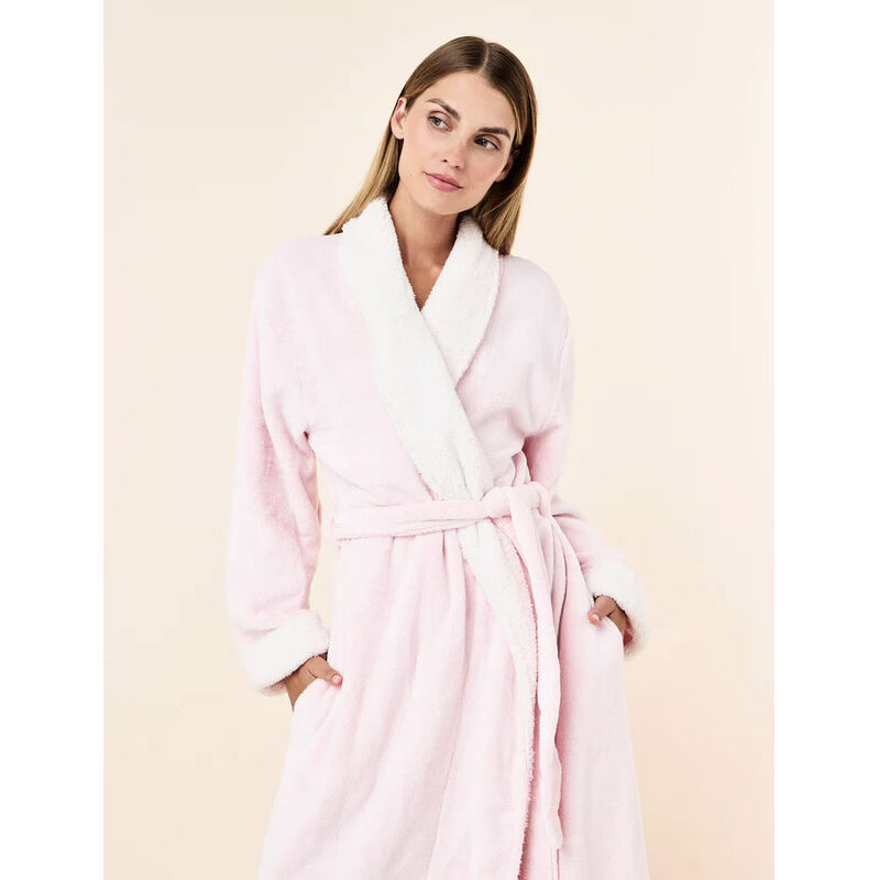 Papinelle Plush Sherpa Robe & Sleep Mask image number 2